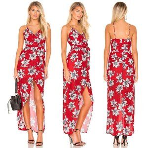 Superdown Red Floral Vera Maxi Dress Size XS 23315